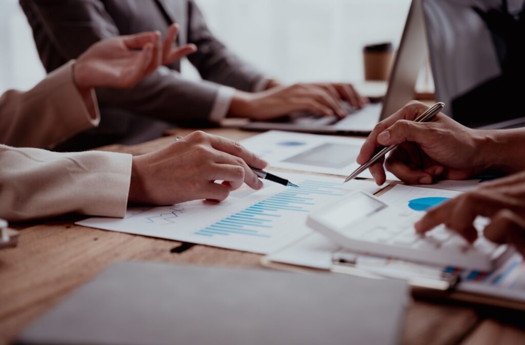 A person discusses their next steps with a mortgage broker after learning their mortgage renewal was declined.